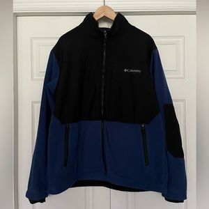 {Columbia} Titanium Fleece Zip Jacket in Blue & Black - Men's XL